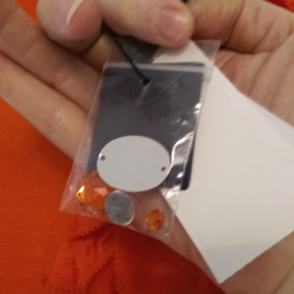 Magaschoni Cashmere Silk Sleeveless Sweater Top Tank Orange nectarine Small - Picture 6 of 10